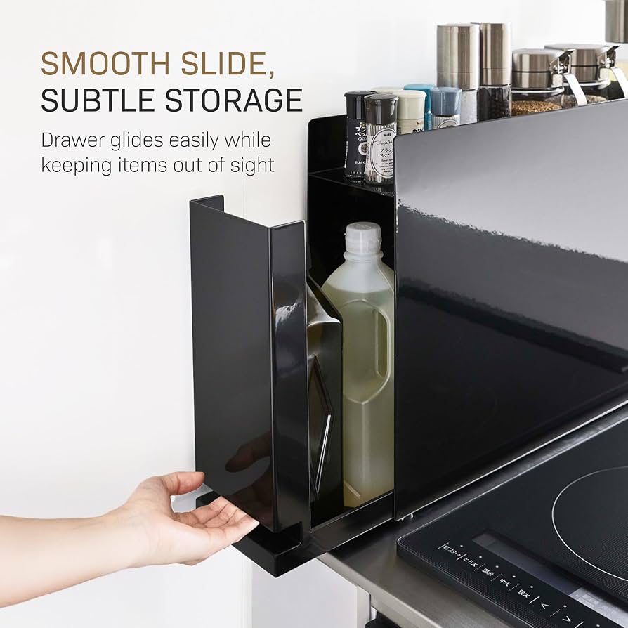 Amazon.com: YAMAZAKI Home Sliding Drawer Seasoning Rack – Pull Out